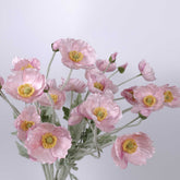 Artificial Poppy Flower Stem 60cmH